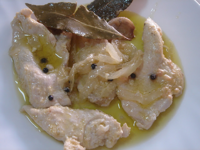 Comidas frias con pollo